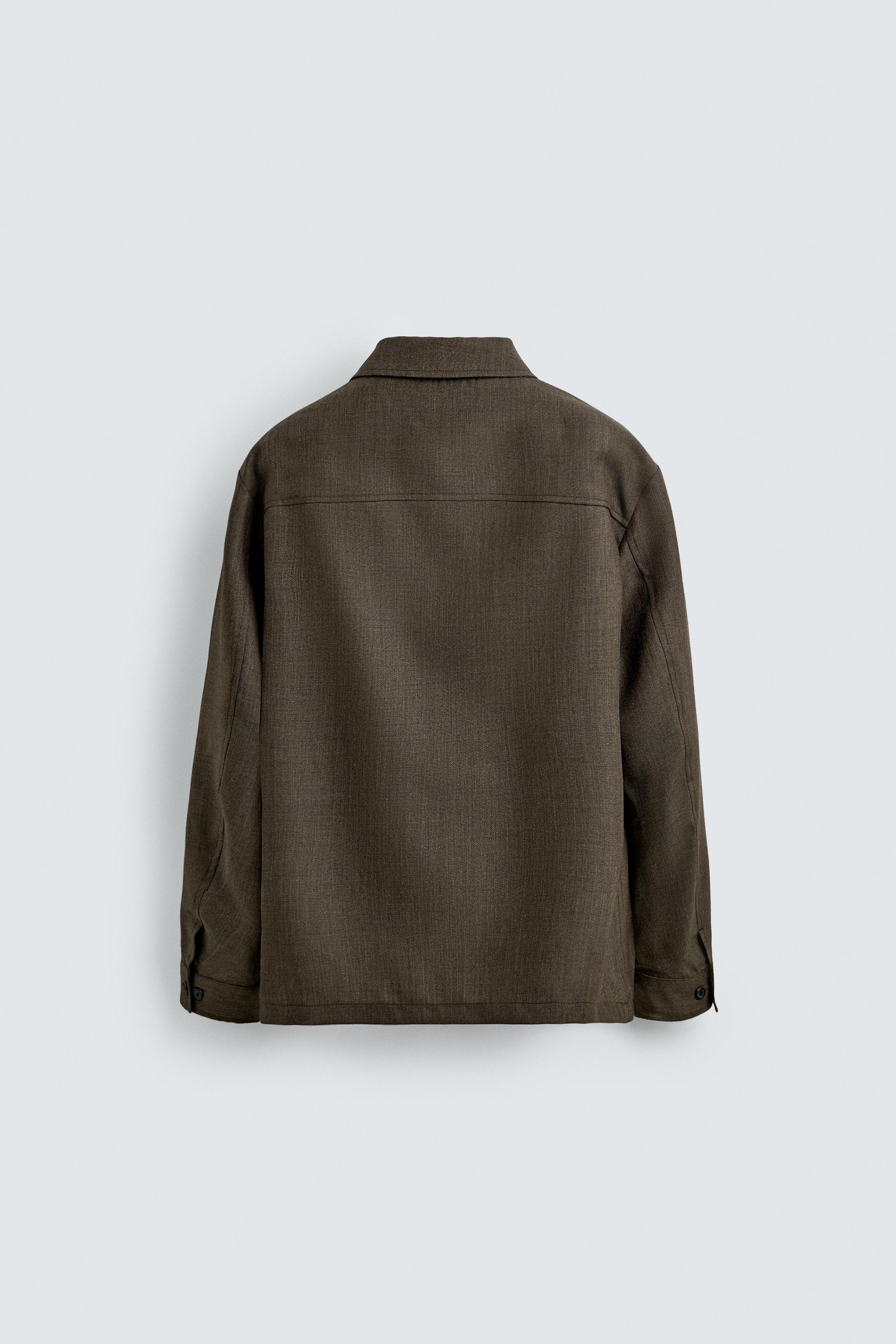 REGULAR FIT 100% WOOL OVERSHIRT